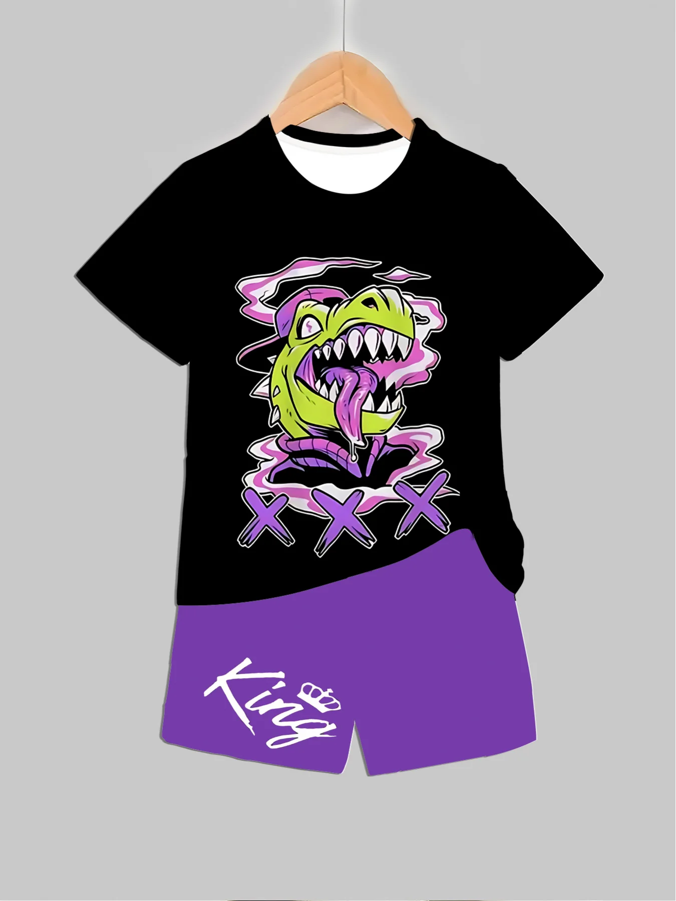 Summer Clothing Baby Girl - Nuovi completi stampati con dinosauri, top