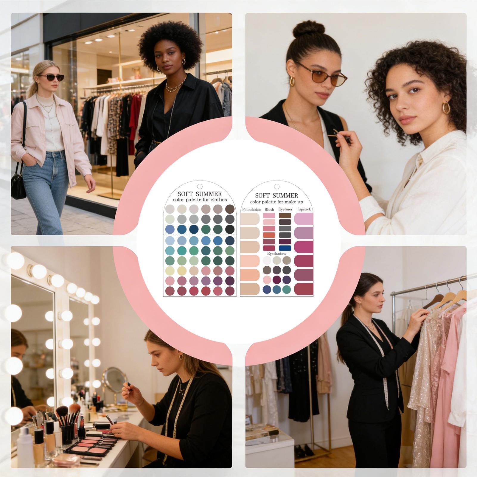 Summer Clothing Palette - 2 Pezzi di Palette Acrilica Stagionale,