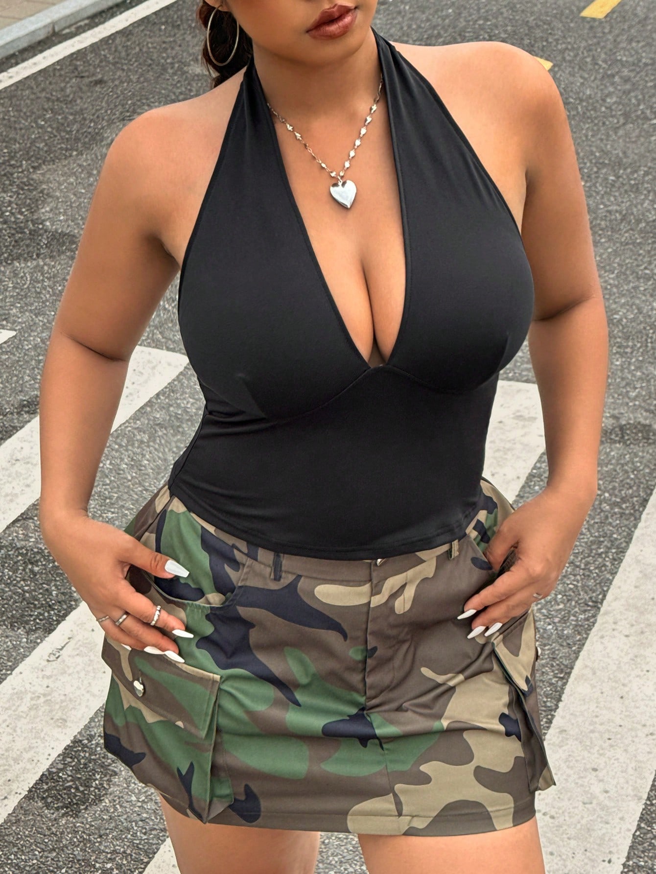 Summer Clothing For Plus Size Women - Nuova Moda: Top Halter da Donna