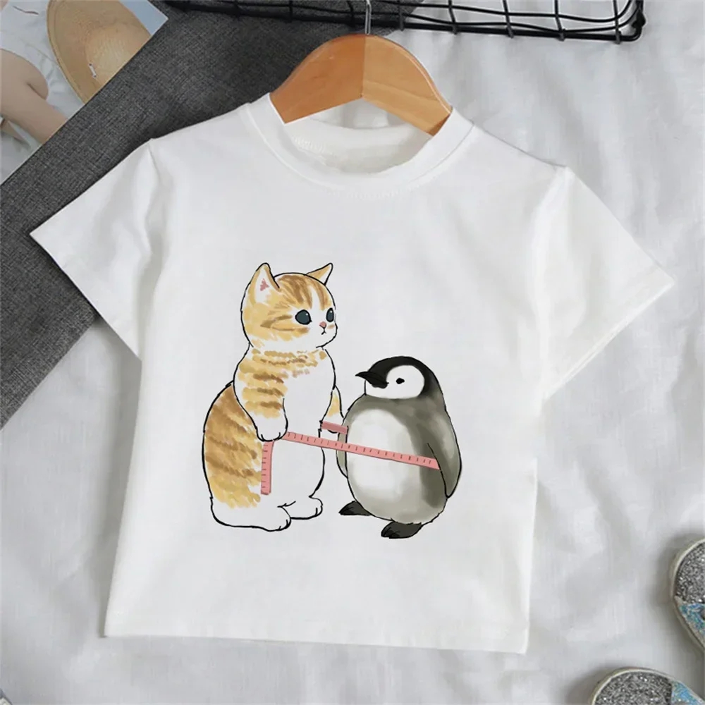 Summer Clothing Baby Girl - Abbigliamento per Bambine, T-Shirt con Gatto
