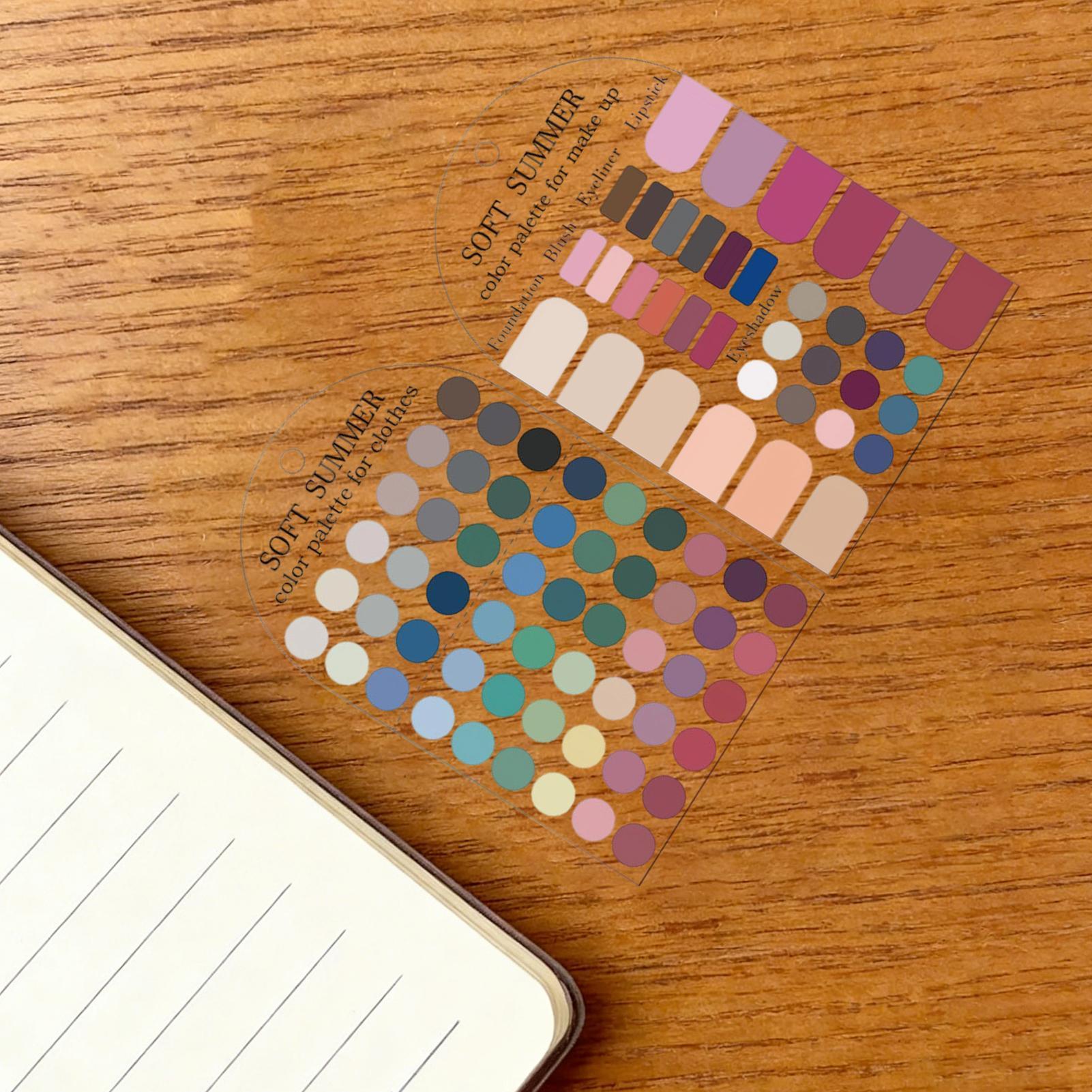 Summer Clothing Palette - 2 pz. Carte Palette Colori Estivi