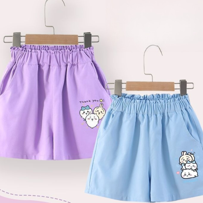 Summer Clothing Looks - Pantaloncini Estivi per Bambini Chiikawa Anime
