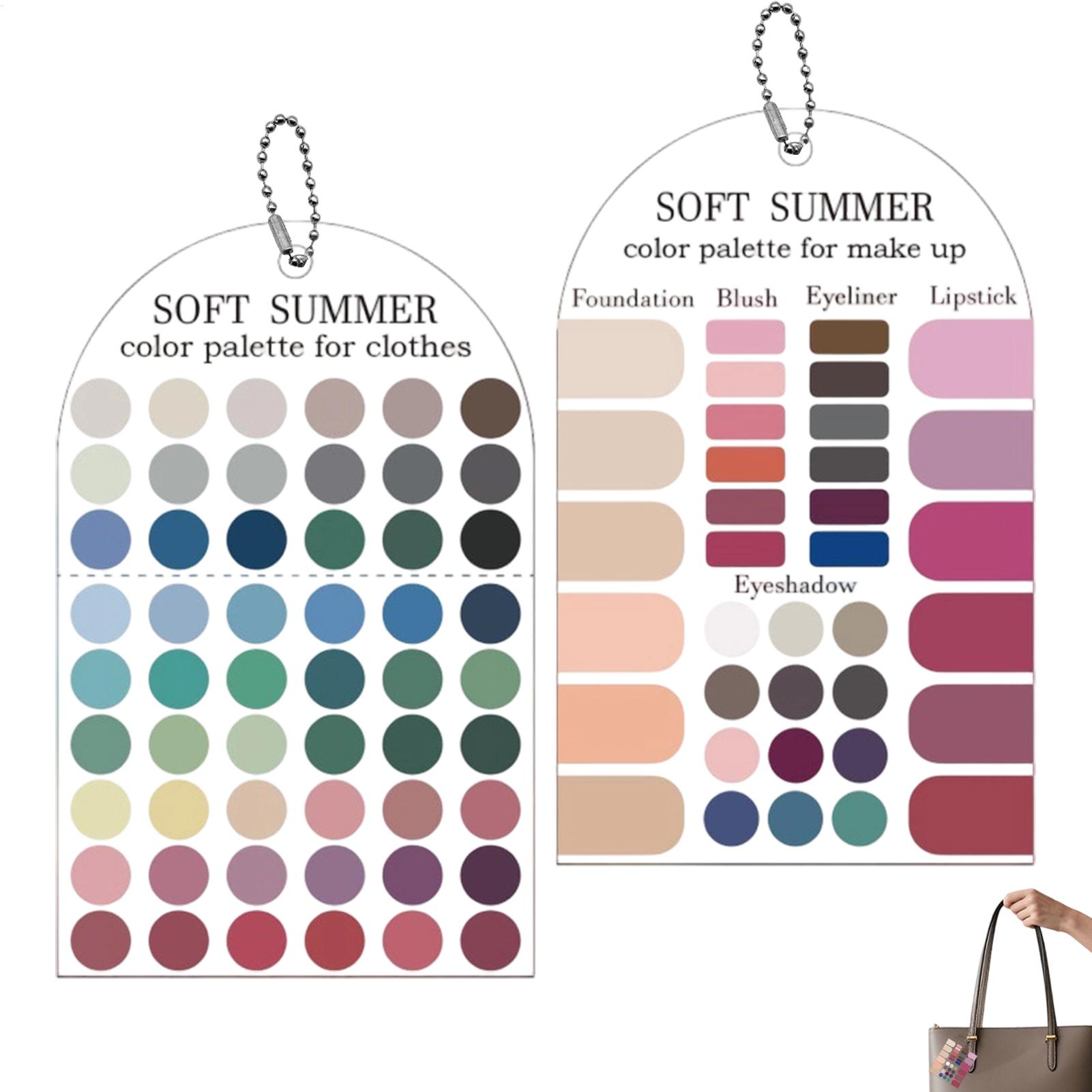 Summer Clothing Palette - 2 Pezzi Palette Acrilica Stagionale, Carte