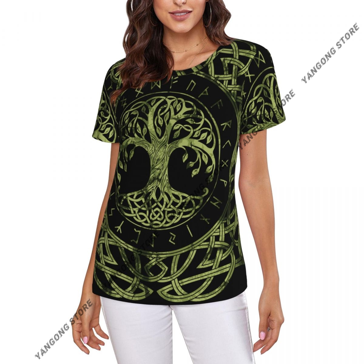 Summer Viking Clothing - T-shirt da donna Norse Nordic Viking