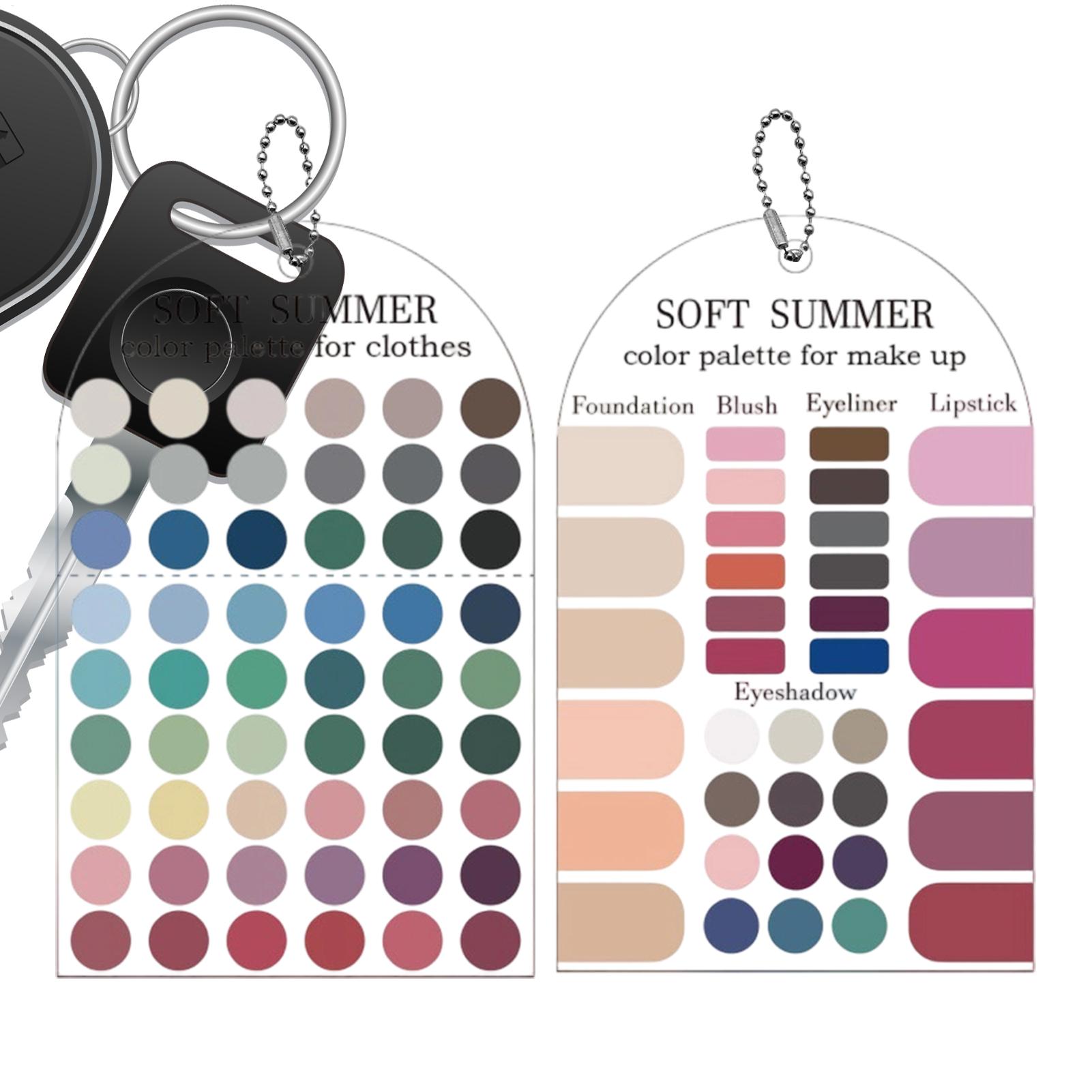 Summer Clothing Palette - 2 Pezzi Palette Acrilica Stagionale, Carte