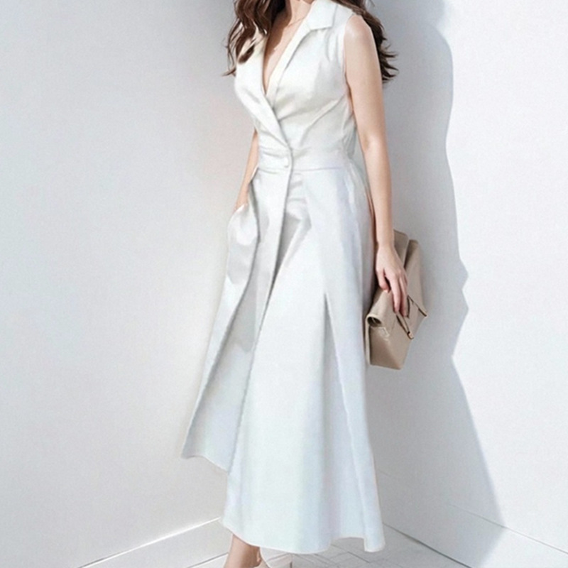 Summer Clothing Amazon - Abito lungo con scollo a V