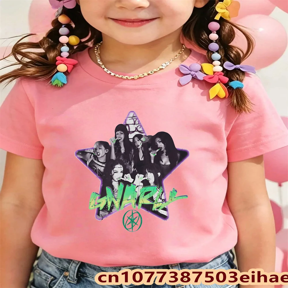 Summer Clothing Kids Sale - T-shirt KATSEYE, T-shirt stampate alla moda,