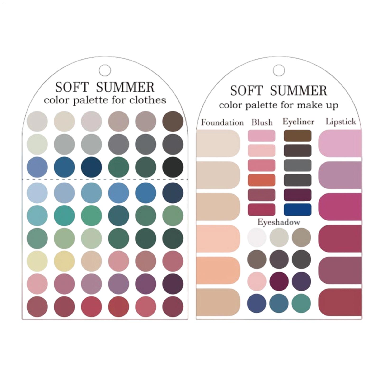 Summer Clothing Palette - Cartoncino con Palette di Colori Estivi