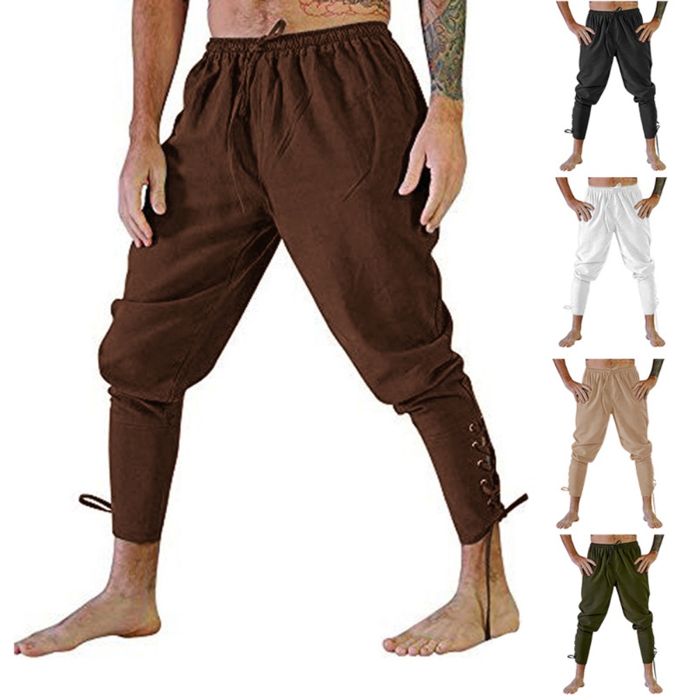 Linen Shorts Men - Costume da pirata per uomo Costume