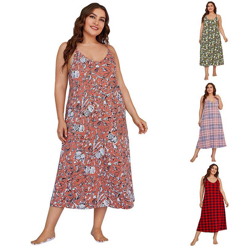 Summer Clothing For Plus Size Women - Vestito da Notte Taglie Forti per