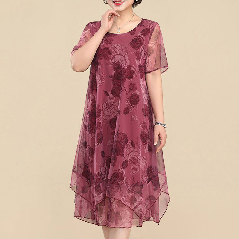 NUOVI abiti a maniche corte co - Summer Clothing For 60 Year Old Woman recensione e prezzo