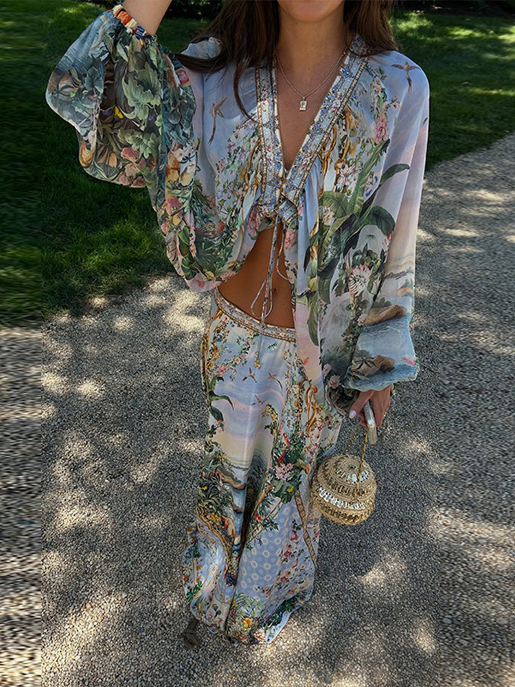 Completo coordinato floreale b - Summer Clothing Accessories recensione e prezzo