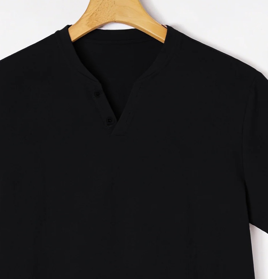 Elegante T-shirt Henley a mani - Linen Shorts Men recensione e prezzo