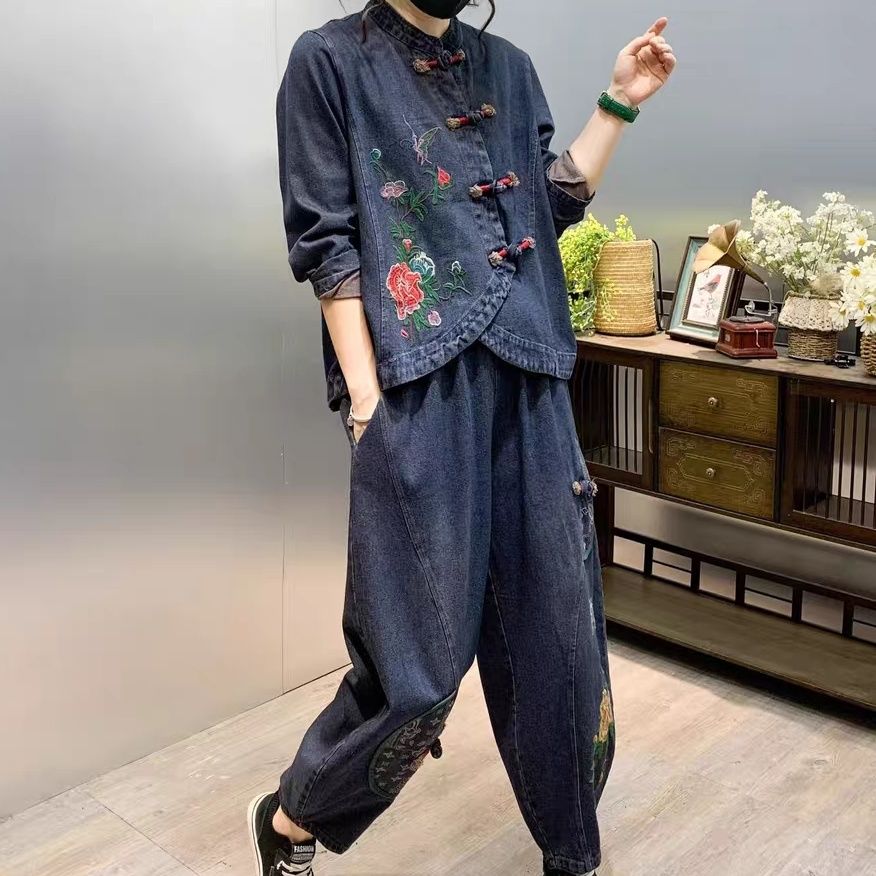Set di moda in denim con fiori - Summer Clothing Capsule recensione e prezzo