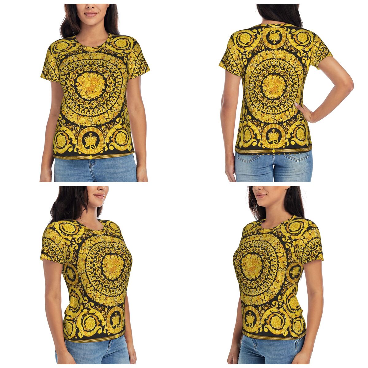 T-Shirt Decorativa con Medagli - Summer Clothing For 60 Year Old Woman recensione e prezzo