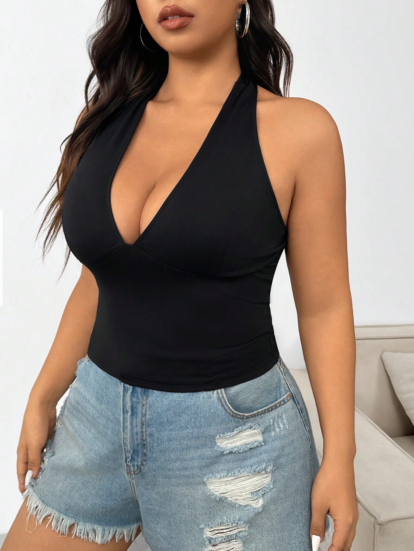 Nuova Moda: Top Halter da Donn - Summer Clothing For Plus Size Women recensione e prezzo