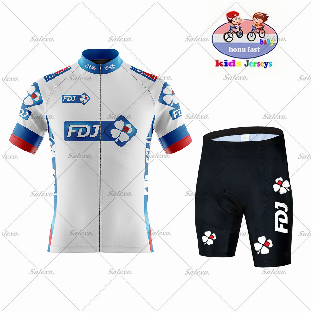 Maglia da ciclismo FDJ per bam - Summer Clothing Kids Sale recensione e prezzo