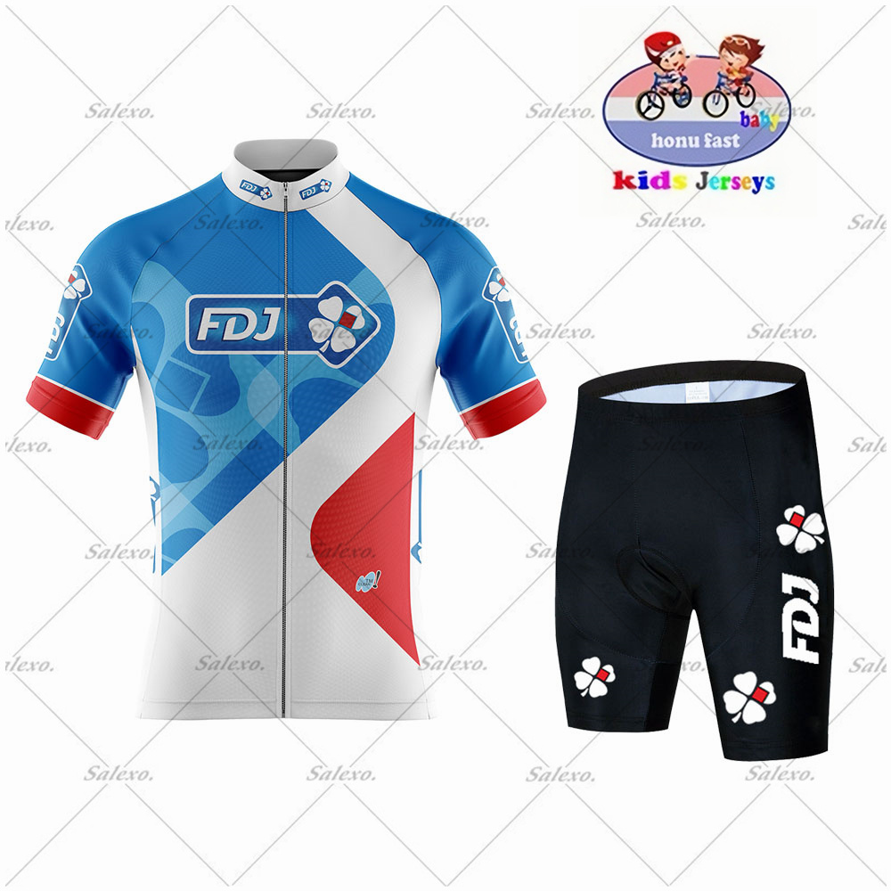 Maglia da ciclismo FDJ per bam - Summer Clothing Kids Sale recensione e prezzo