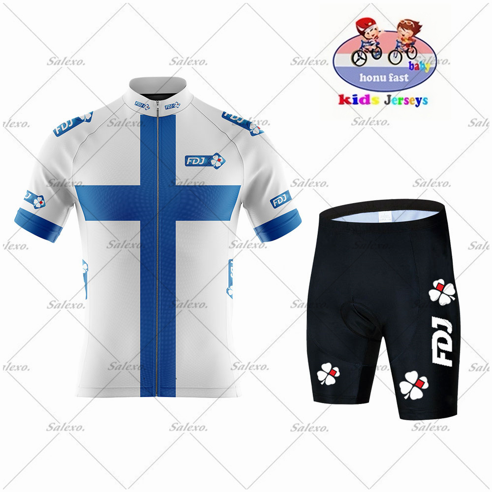 Maglia da ciclismo FDJ per bam - Summer Clothing Kids Sale recensione e prezzo