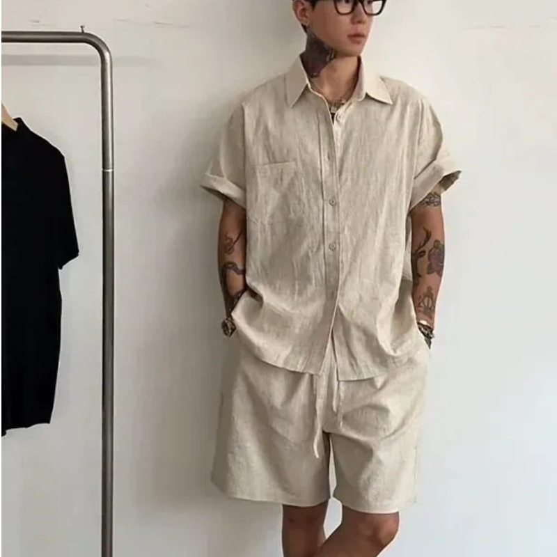 Completo da uomo in lino e cot - Linen Shorts Men recensione e prezzo