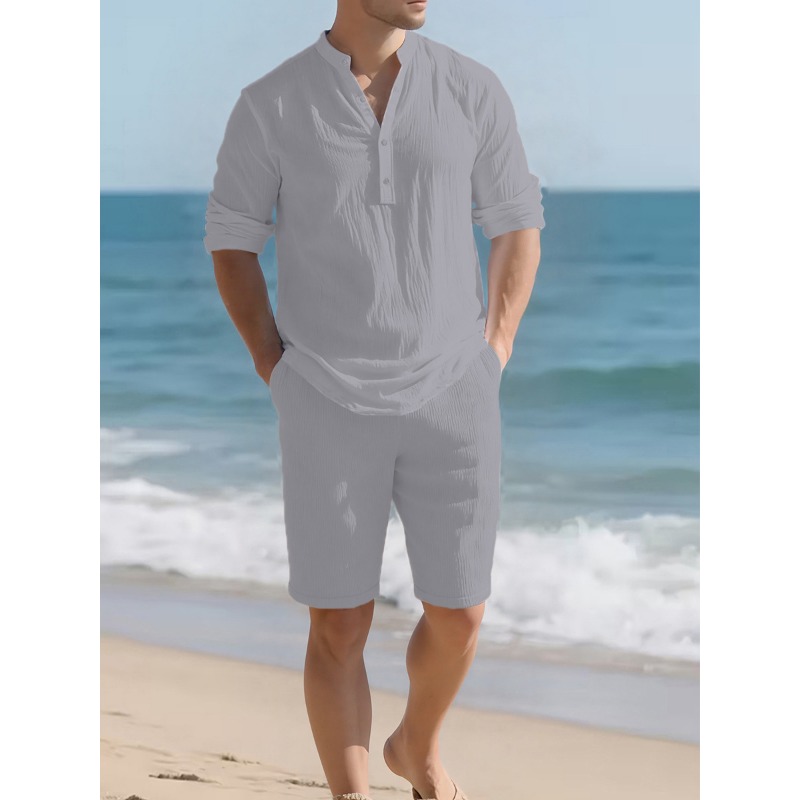 Completo da uomo in misto lino - Linen Shorts Men recensione e prezzo