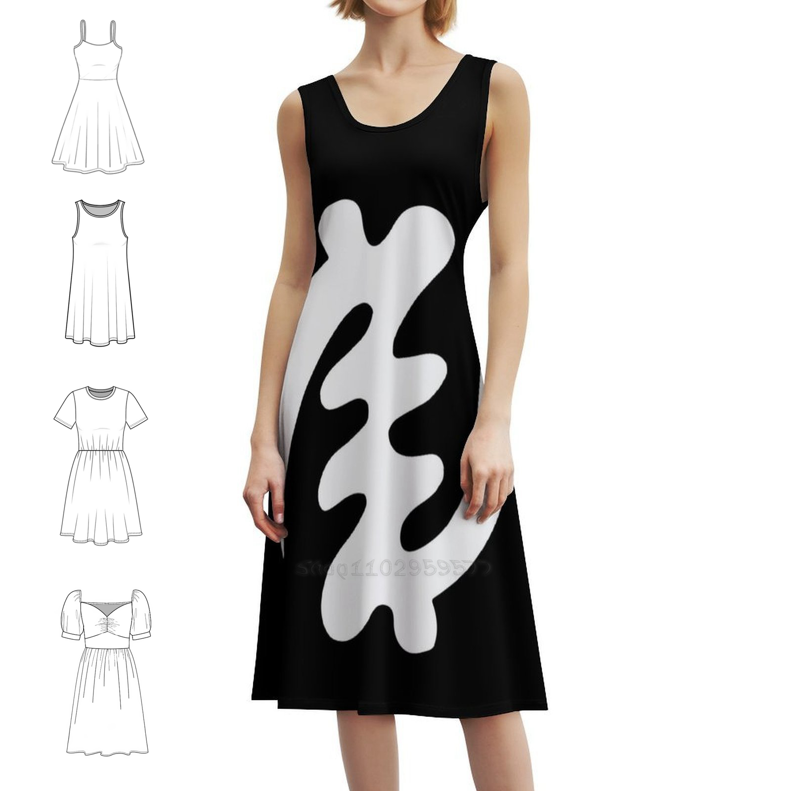 Gye Nyame Bianco Afrocentrico  - Summer Clothing Design recensione e prezzo