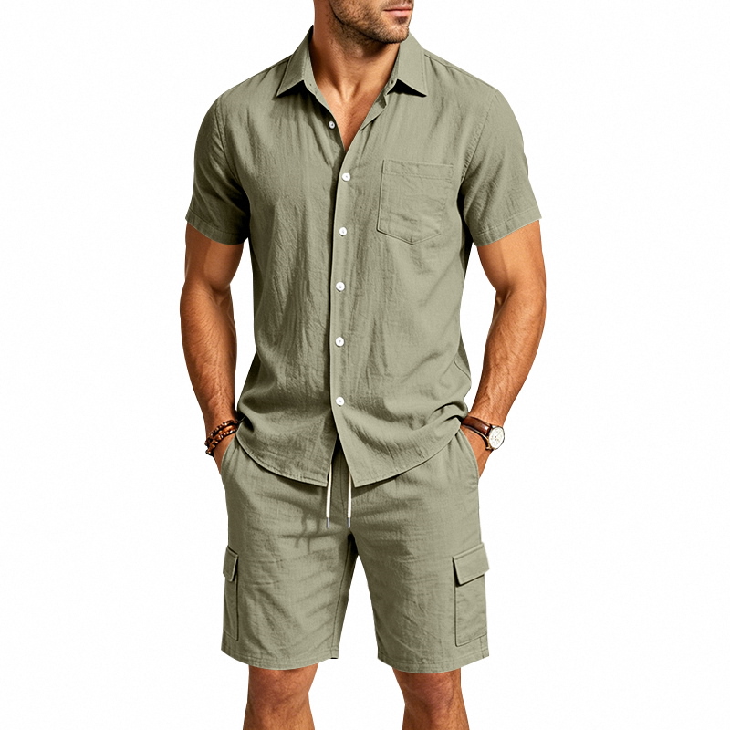 Completo Estivo da Uomo in Lin - Linen Shorts Men recensione e prezzo